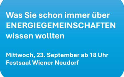 Was Sie schon immer über Energiegemeinschaften wissen wollten